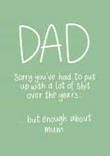 Fathers Day Card - Take a dig at Mum too! created by Hattie Ainsworth 