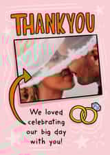 Personalised Thank You Photo Card created by TeePee Creations - Cute Thank You Card - Our Big Day