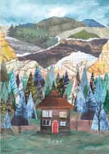 Arty New Home Card - Woodland Cabin created by Greyling Post