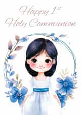 Cute First Holy Communion Card For Girls created by Richy B
