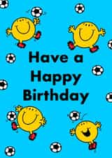 Cute Birthday Card - Mr. Men - Football created by Mr. Men