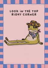 Cute Birthday Card - Frog - Hidden Message created by Sarah Harding