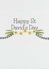 Classic Faith Card - St David's Day - Flowers created by GRA Designs