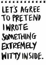 Card for the buyer who can never think of a good greeting created by Tina Bullen