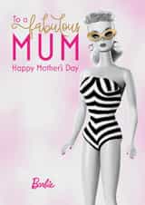 Fabulous Retro Vinatge Barbie Mother’s Day Card for Mum created by Danilo