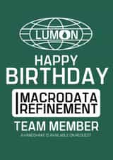 Funny Birthday Card - Severance - Macrodata Refinement created by Designs By Andy