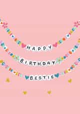 Cute Birthday Card - Best Friend - Friendship Bracelets created by Zoe May Designs