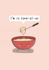 Cute Anniversary Card - Fondue created by Little Big Pie