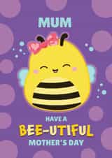 Cute Squishmallows Bee Mother’s Day Card for Mum created by Danilo