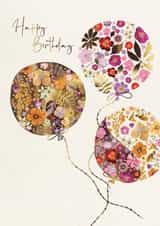 Classic Birthday Card - For Her - Flowers created by Great British Card Company