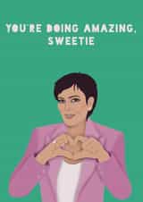 Funny Mother's Day Card - Kris Jenner - You're Doing Amazing, Sweetie created by Lucy Maggie Designs