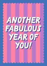 Classic Birthday Card - Another Fabulous Year created by Blush & Blossom
