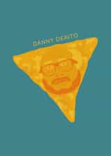 Funny Birthday/Just Because Card - Danny Derito - Danny DeVito created by Chloë Langer