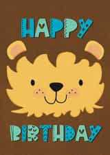 Cute Birthday Card - Lion created by Kelsey Marshalsey