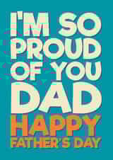 Heartfelt Father's Day Card - Proud created by Blind Faith