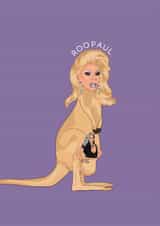 Funny Birthday/Just Because Card - RuPaul - Roopaul created by Chloë Langer
