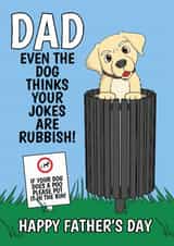 Funny Father's Day Card - From The Dog - Dad Jokes created by @Cupsie's Creations