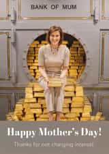 Funny Mother's Day Card - Bank Of Mum created by Diana Wolters