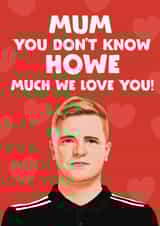Newcastle United Mother's Day/Birthday Card - For Mum - Eddie Howe - Newcastle United created by Giddy Kipper