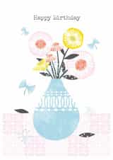 Classic Birthday Card - For Her - Flowers created by Kath Watmough Designs