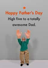 Heartfelt Fathers Day Card - High Five Dad created by Bold & Bright Cards