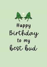 Best Bud Birthday Card - Best Friend Birthday Card created by Perry-Cuff Designs