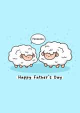 Cute Father’s Day Card - Sheep - Pun created by Rosalie Perl