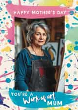 Fun Mother’s Day Face Swap - Work of Art - Artist Card created by Giddy Kipper