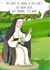 Funny card for your special weed lover. After all, it’s always 4:20 somewhere! created by Liquorice Twist