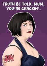 Funny Mother's Day Card - Nessa - You're Crackin' created by Pink + Pip