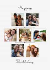 Personalised Birthday Photo Card created by Spark and Wild - Classic Birthday Card - For Her - Hearts