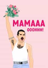 Funny Mother's Day Card - Freddie Mercury created by The Cake Thief
