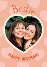Personalised Birthday Photo Card created by The Pattern Press - Classic Birthday Card - For Friend - Bestie
