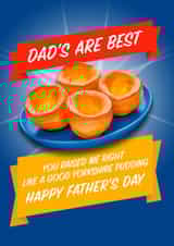 Funny Father's Day Card - Yorkshire Puddings created by Blind Faith