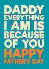 Heartfelt Father’s Day Card - For Daddy - From The Kids created by Blind Faith