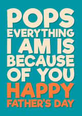 Heartfelt Father’s Day Card - For Pops - Happy Father’s Day created by Blind Faith