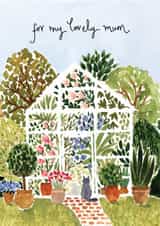Pretty Mother's Day Card - Greenhouse Garden created by Louise Mulgrew