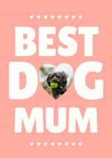 Personalised Birthday Photo Card created by @hollielonglanddesigns - Cute Mother's Day Card - Best Dog Mum