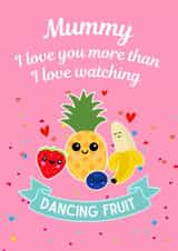 Cute Mother's Day Card - Dancing Fruit created by Original Fox Cards