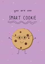 Cute Congratulations/Exams Card - You Are One Smart Cookie created by @Laura Lonsdale Designs