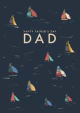 Classic Father's Day Card - Boats - Sailing Boats created by Rebecca Prinn