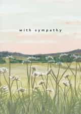 Classic Sympathy Card - Countryside Flowers created by Joy Jen Studio