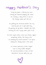 Cute Mother’s Day Card for Mum with poem created by the.printclub
