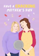 Funny Mother's Day Card - Stacey And Gwen - Cracking created by Sian Moore Illustration