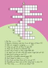 Fun Birthday Card - Crossword Puzzle created by Curiosity Unboxed