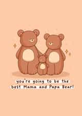 Cute Pregnancy/New Baby - Bears - Best Mama And Papa Bear created by Rosalie Perl