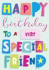 Classic Birthday Card - For Special Friend - Flower created by Sarah Pitt