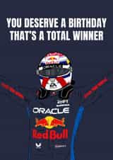 Fun Birthday Card - Max Verstappen - Total Winner created by DanAllen20