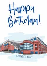 Fun Birthday Card - Rangers FC - Ibrox created by Moo & Snip