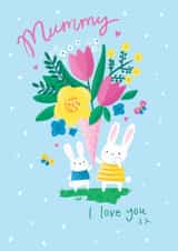 Cute Mother's Day Card - For Mummy - Flowers created by Charlotte Pepper
